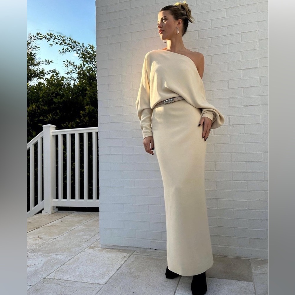 KHAITE June dress in cream brand new w/tags Size 12